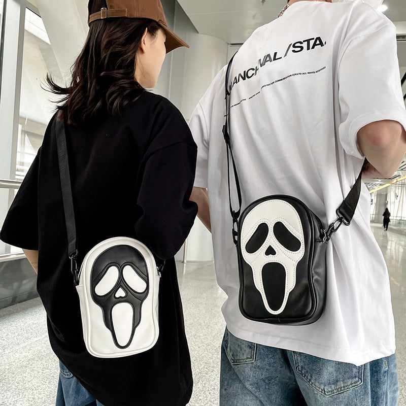 Wholesale PU Ghost Skull Messenger Shoulder Bag